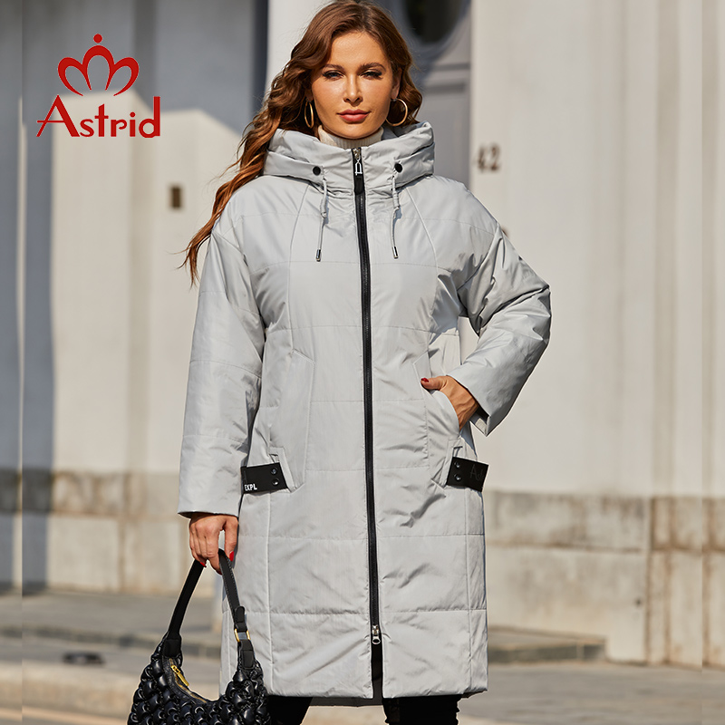 Women'S Fashion Parka - Casacos Astrid-Longos Soltos Acolchoados para Mulheres,