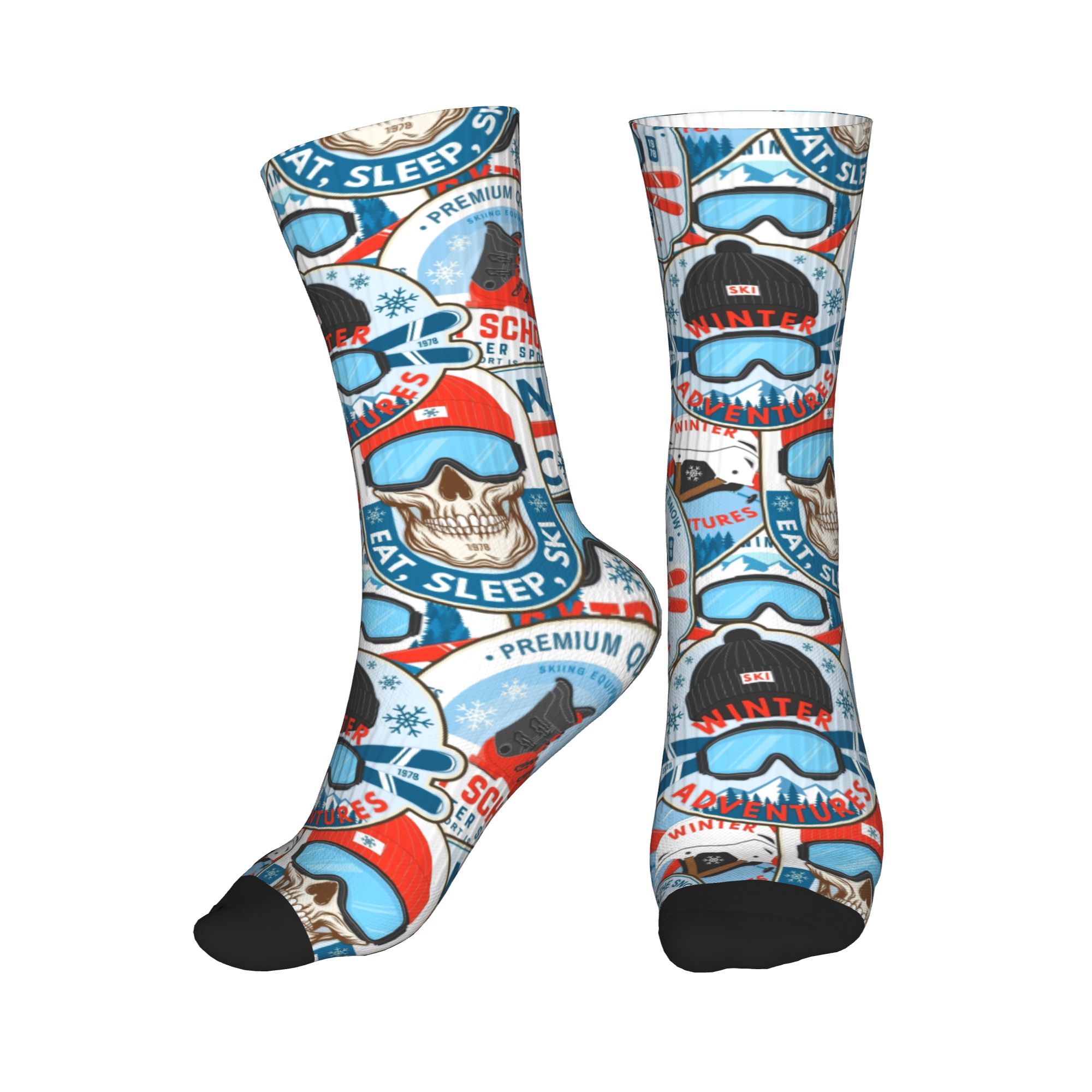 Women'S Fashion Socks - Meias de Vestir Vintage Vermelhas e