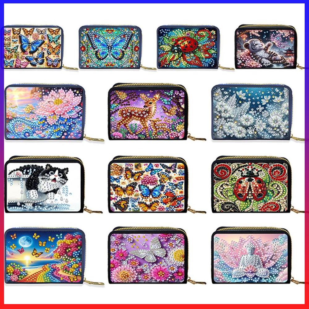 Coin Purse Women - Porta-cartões e Porta-moedas com Zíper para