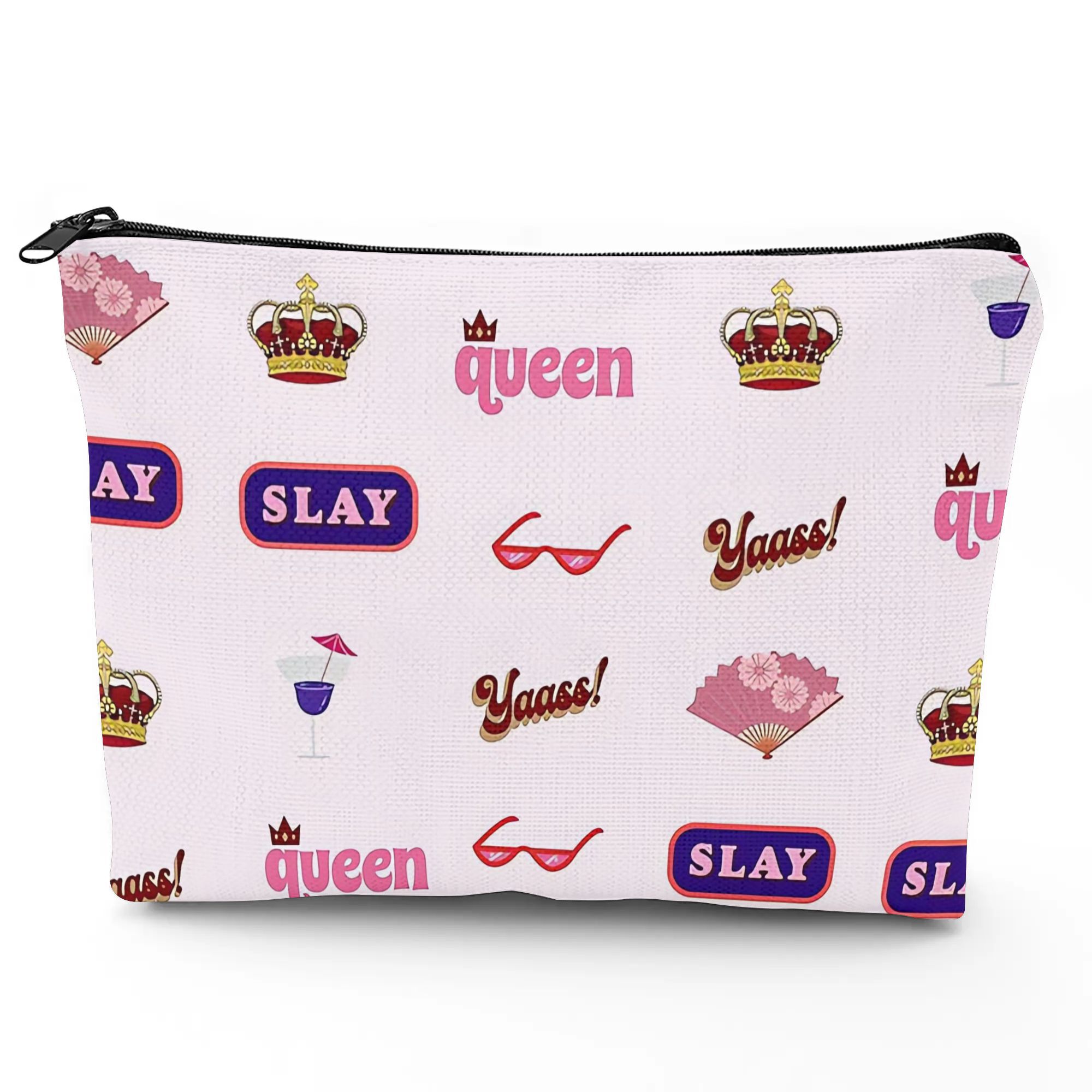 Women Fashion Fun - 1 Bolsa de Maquiagem Estilo Rainha