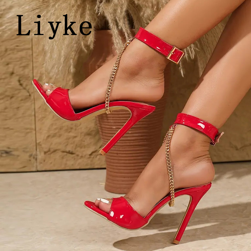 Women'S Fashion Belts - Liyke 2026 verão moda metal corrente