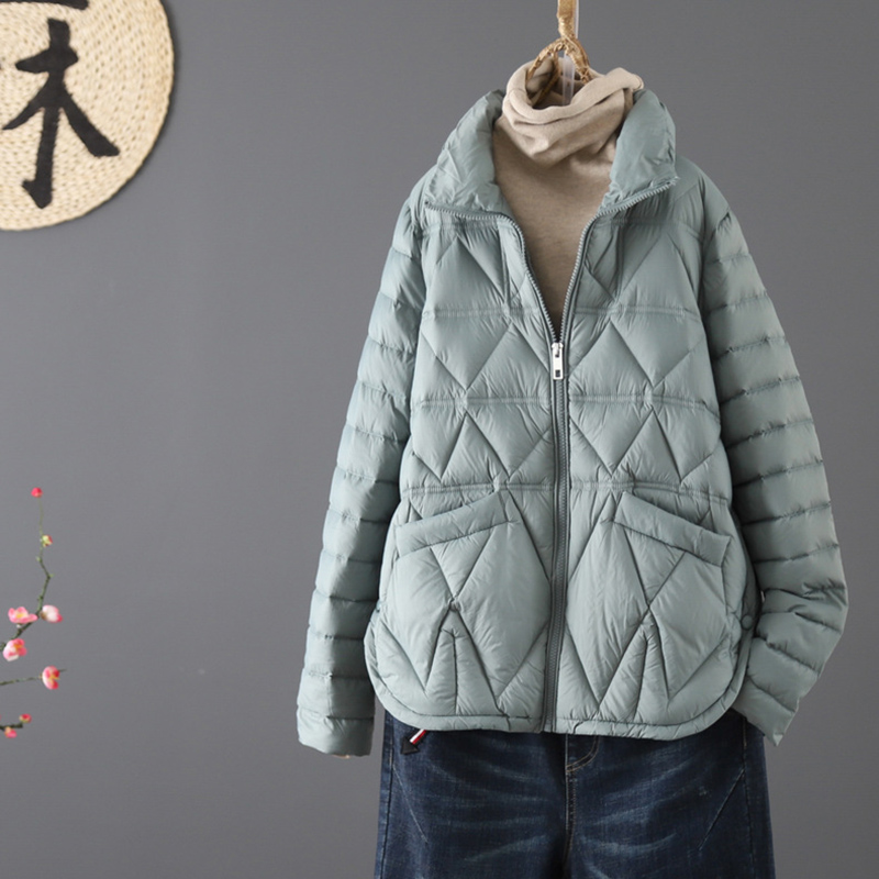 Women'S Fashion Parka - Sedutmo inverno ultra leve fina pato