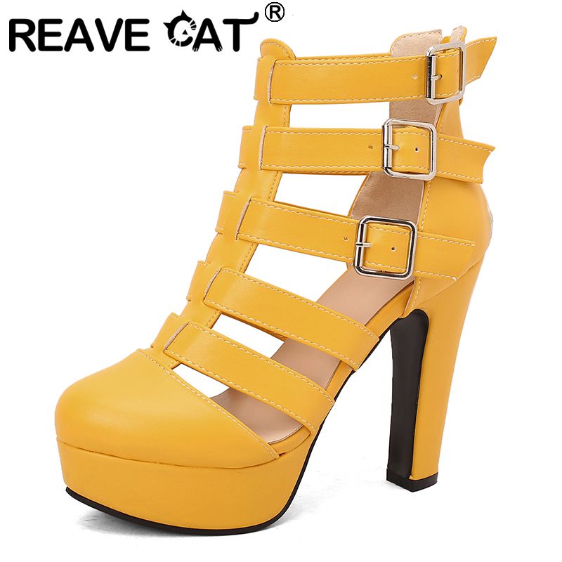Women'S Fashion Belts - REAVE CAT Sandálias Femininas De Luxo