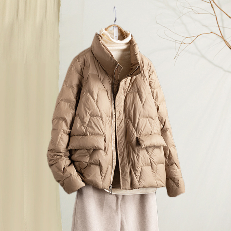 Women'S Fashion Parka - Outono ultra leve fino pato para