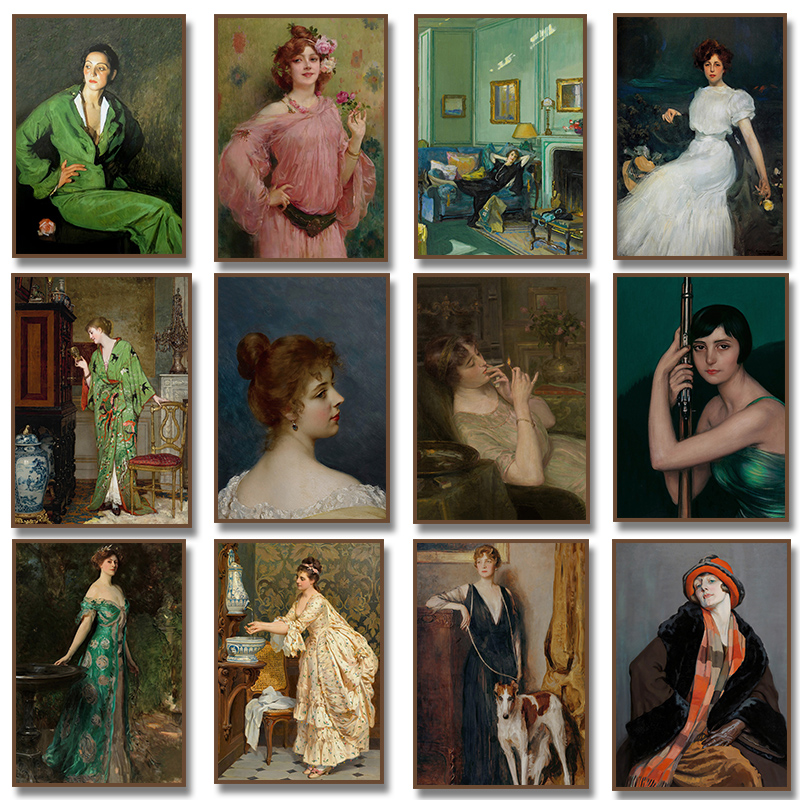 Women'S Fashion Victorian - Pôster de Retrato de Mulheres da