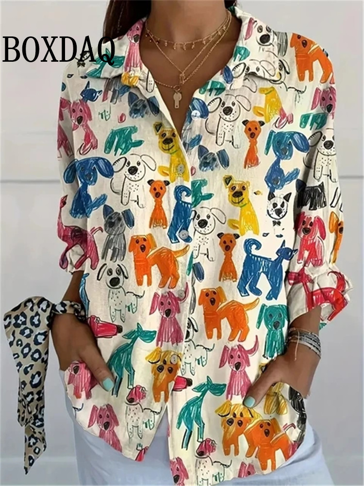 Women Fashion Fun - Nova camisa de primavera feminina diversão