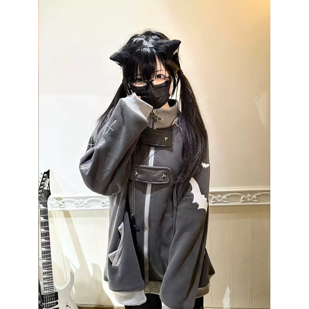 Hoodie Women Oversized - Moletom com Capuz e Zíper Estilo