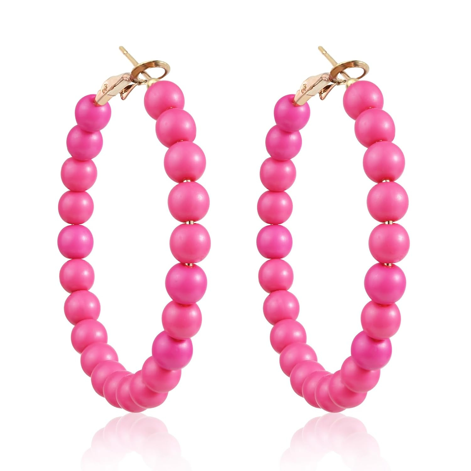 Women'S Fashion Earrings - Brincos de argola com miçangas para