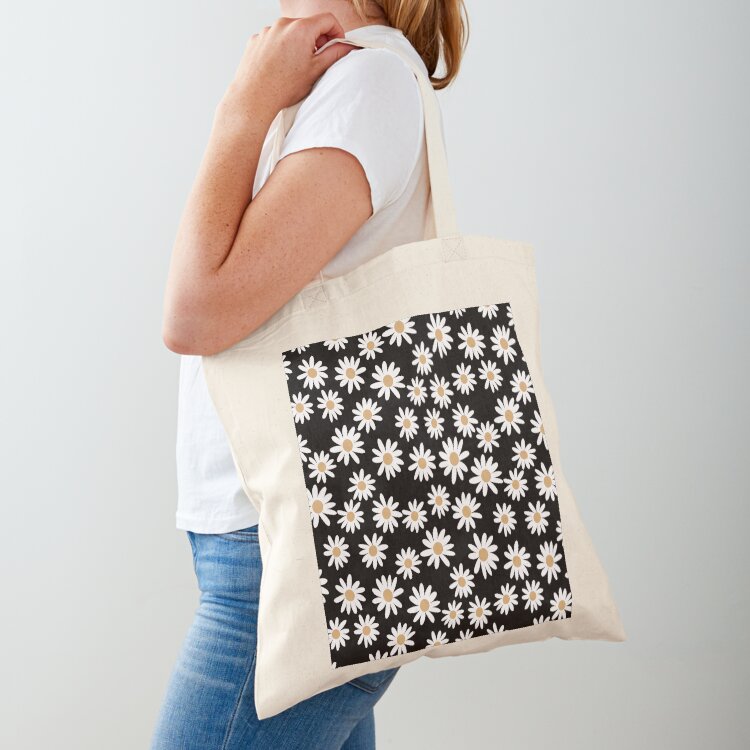 Women'S Fashion In The 70S - Bolsa Tote com Estampa de Margaridas