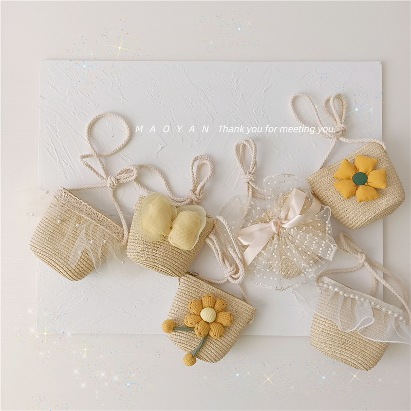 Coin Purse Women - Doce malha pérola mini tecido saco