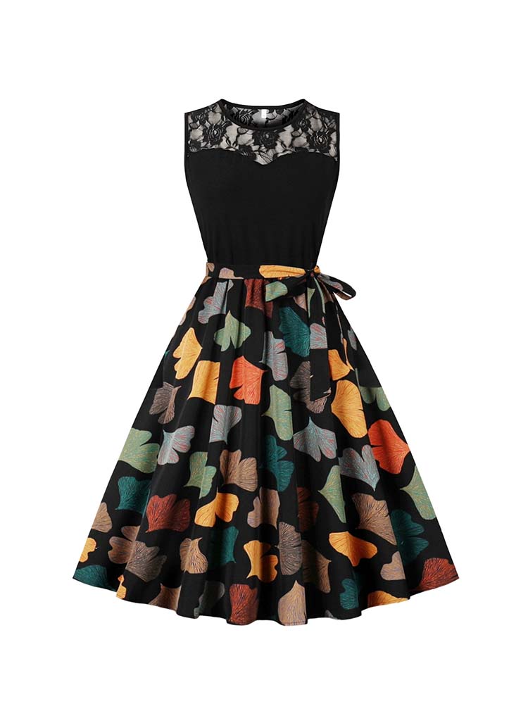 Women'S Fashion In The 50S - Vestido midi vintage 50s feminino renda