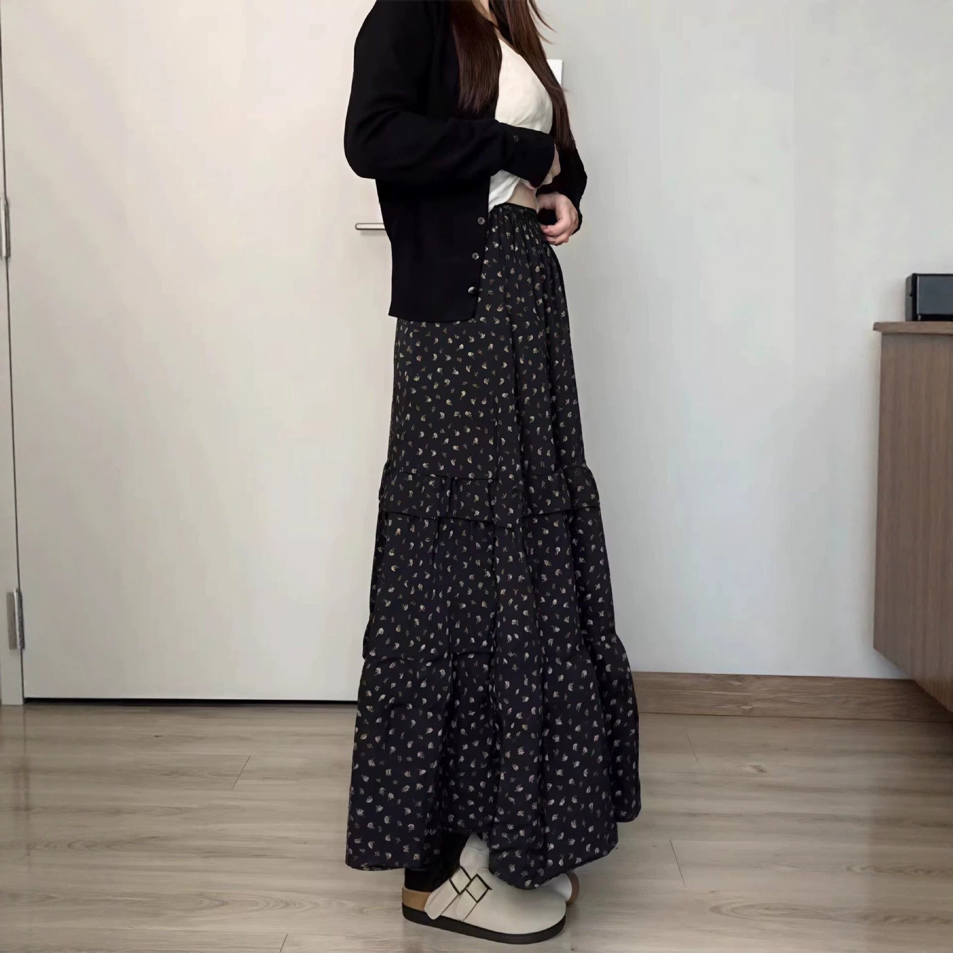 Saia midi floral para mulheres - Women'S Fashion Umbrella avaliação e preço
