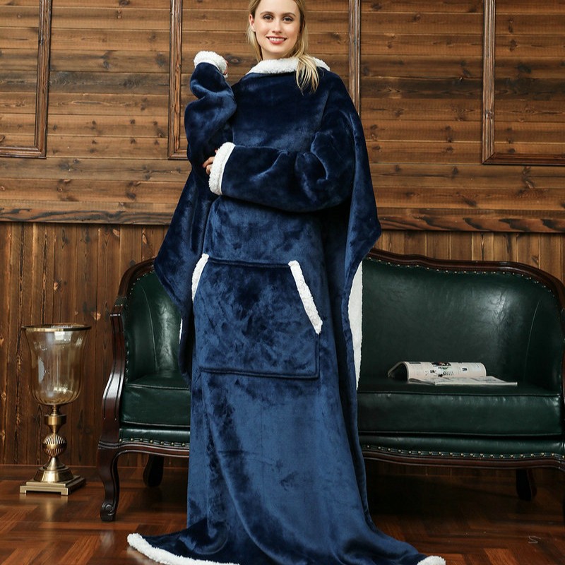 Cobertor de flanela super long - Hoodie Women Oversized avaliação e preço