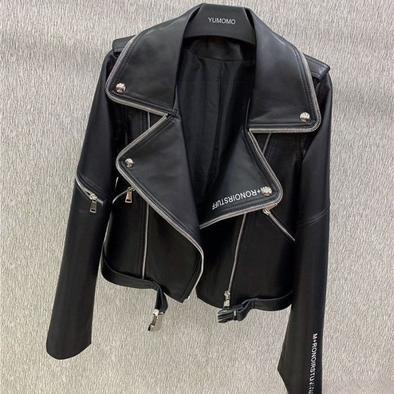 Casaco Feminino de Couro de Ca - Women Fashion Icon avaliação e preço