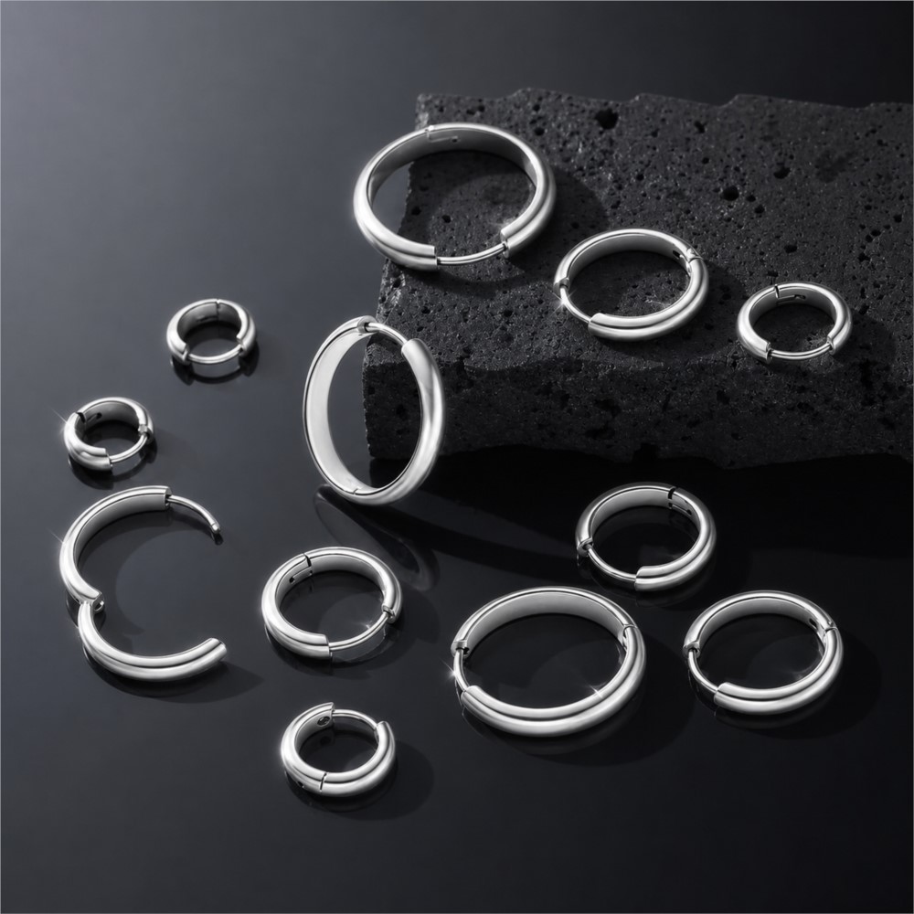 4 Peças de Brincos de Argola R - Women'S Fashion Earrings avaliação e preço