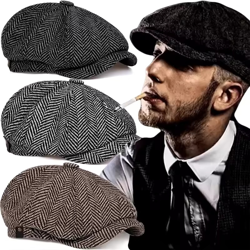 Bonés Newsboy de Tweed Estilo  - Women'S Fashion Peaky Blinders avaliação e preço