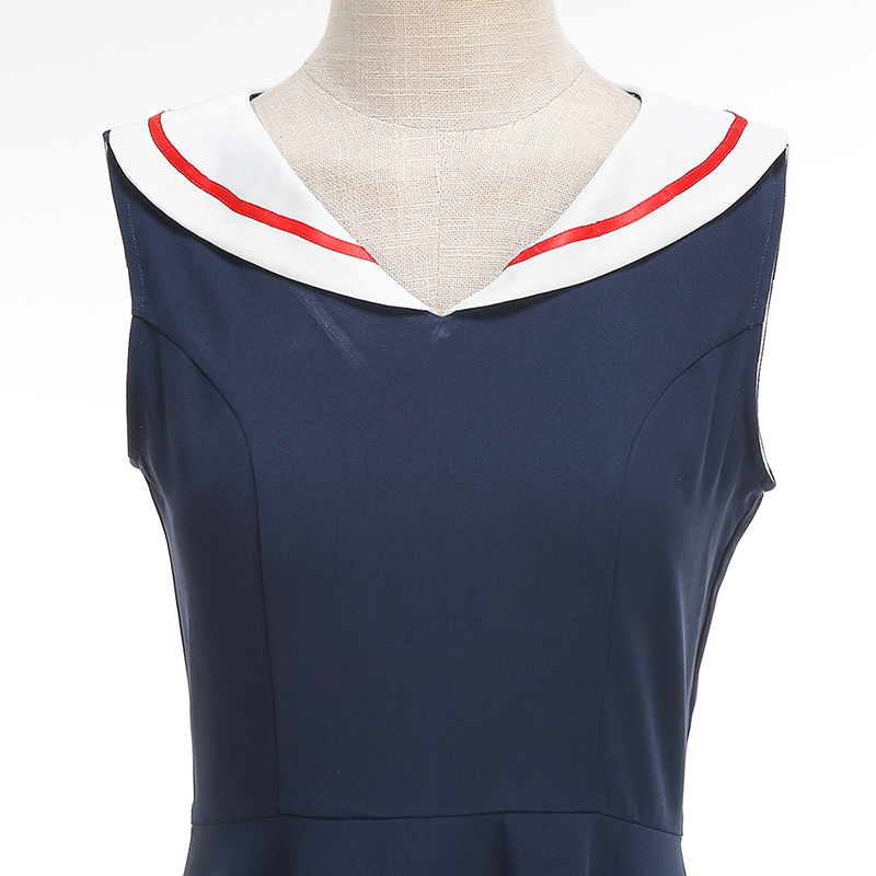 Vestido Estilo Retro Marinho d - Women'S Fashion In The 50S avaliação e preço