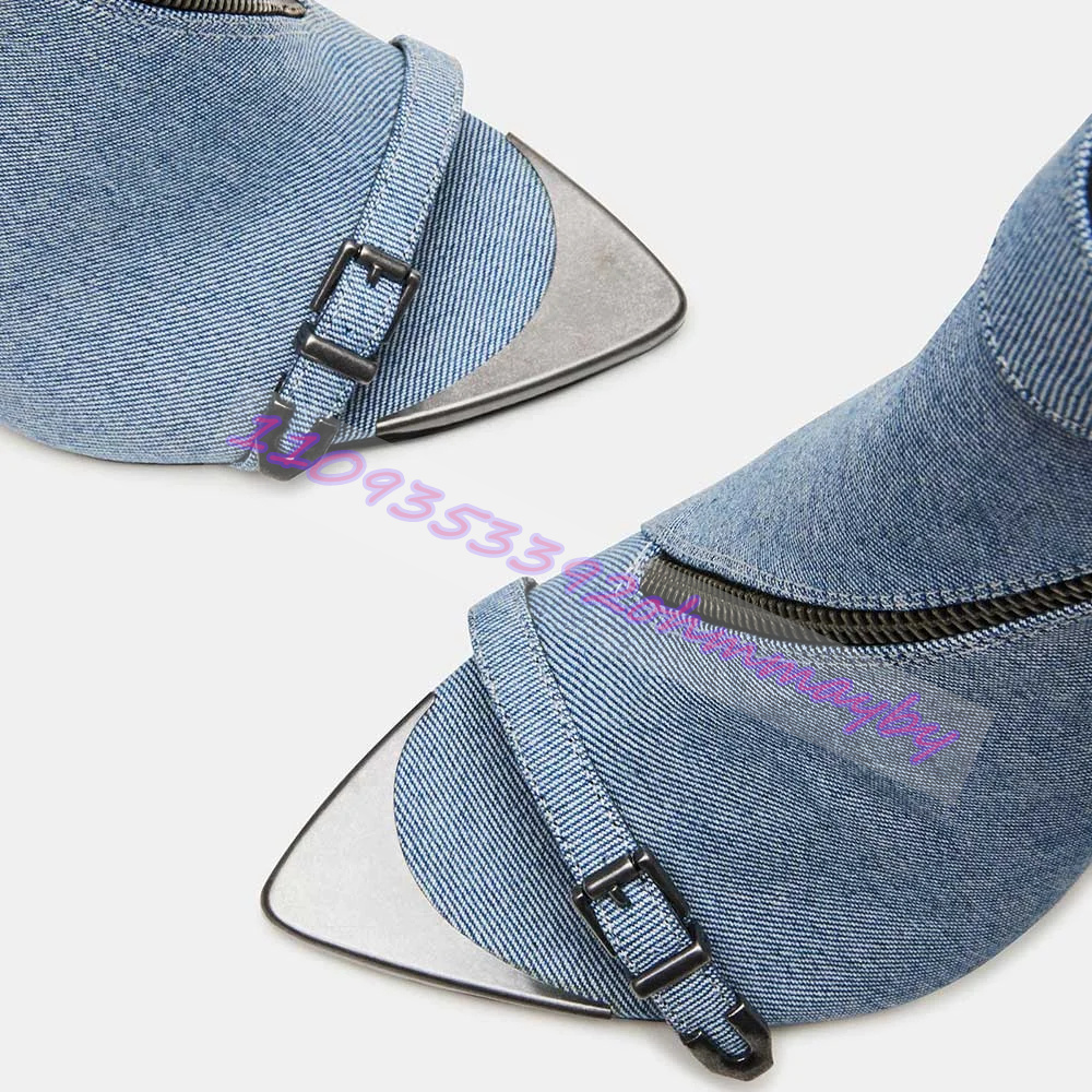 Botas de Verão em Jeans Azul c - Women'S Fashion Belts avaliação e preço