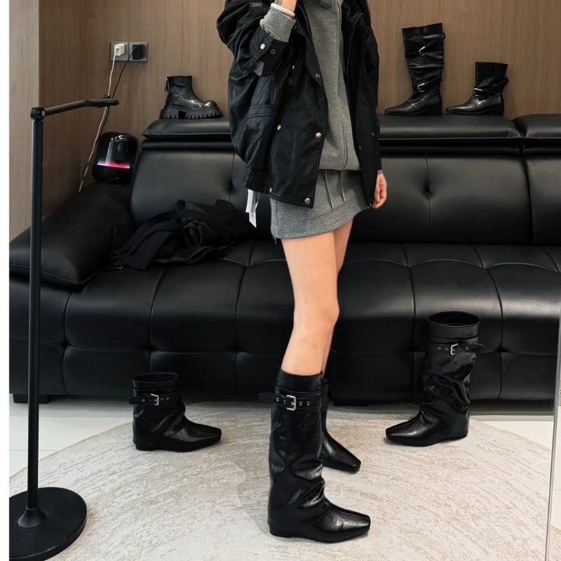 2026 Novas Botas de Couro Esti - Women'S Fashion Trousers avaliação e preço