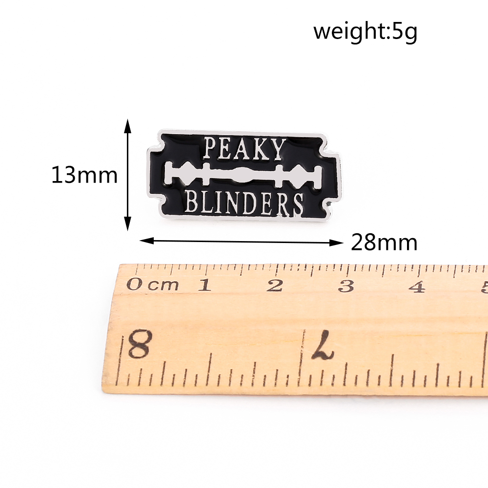 Broche de Metal Esmaltado Peak - Women'S Fashion Peaky Blinders avaliação e preço