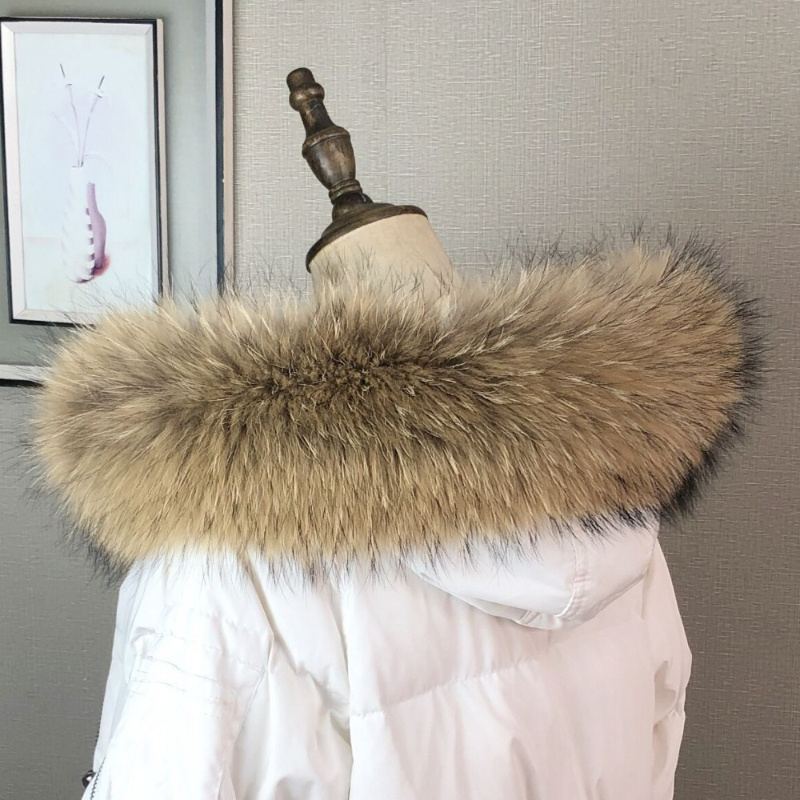 Gola de pele real para casaco  - Women'S Fashion Parka avaliação e preço