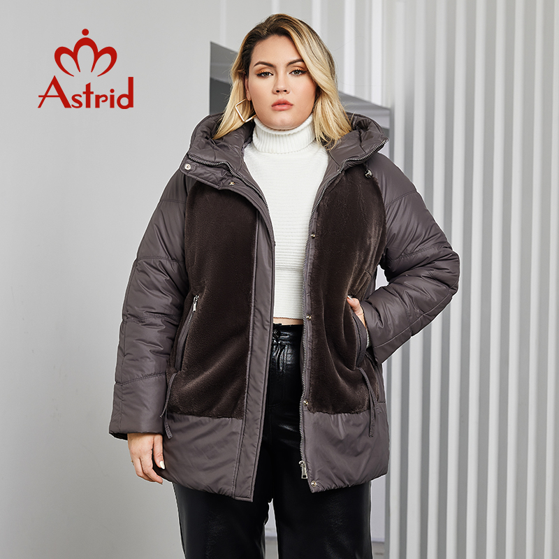 Astrid-Parka feminina de capuz - Women'S Fashion Parka avaliação e preço