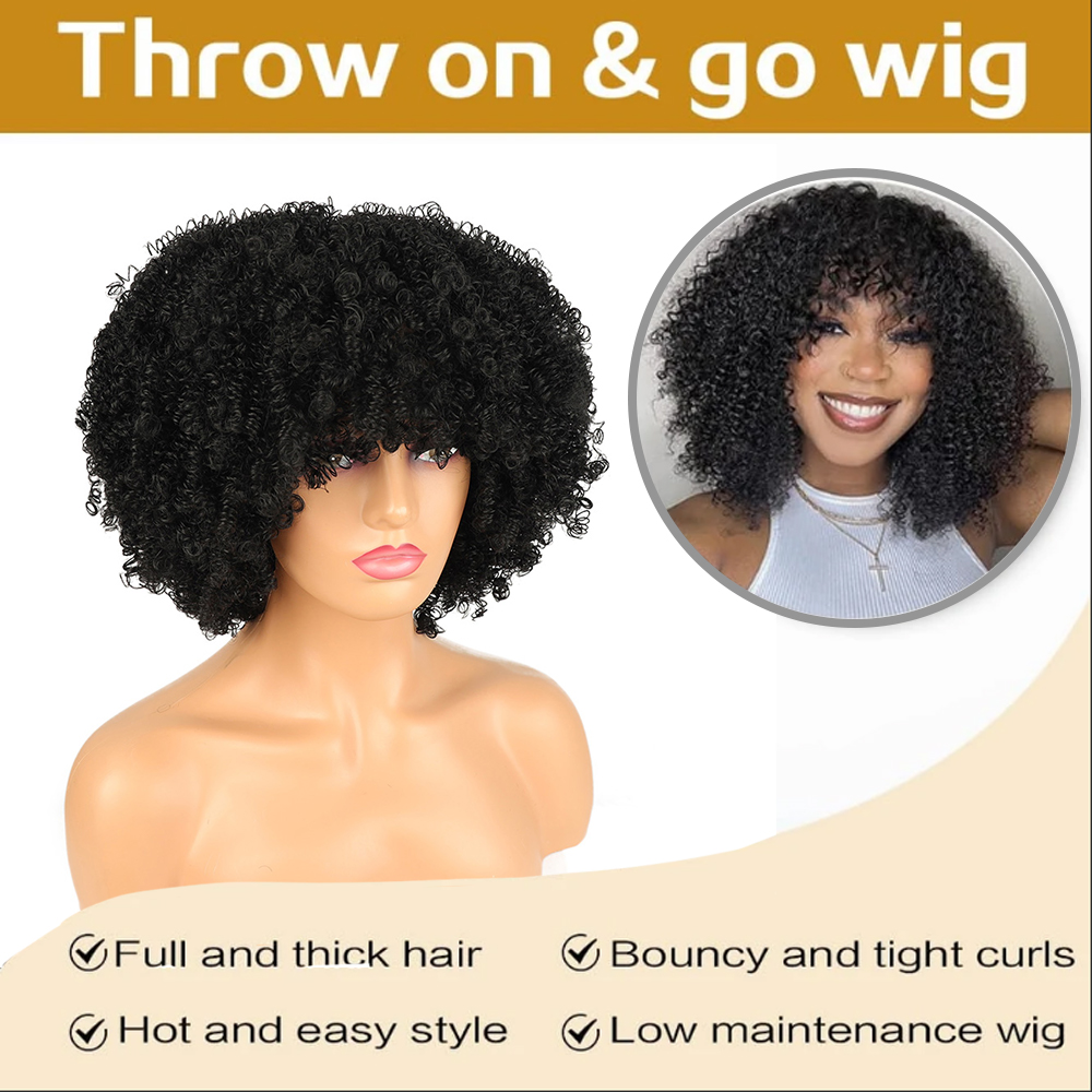 Perucas de Cabelo Afro Kinky C - Women Fashion Icon avaliação e preço