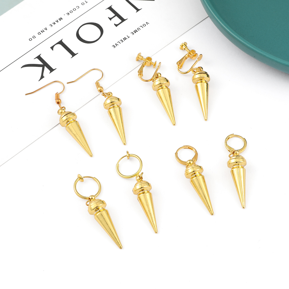 Brinco Minimalista Dourado de  - Women'S Fashion Earrings avaliação e preço