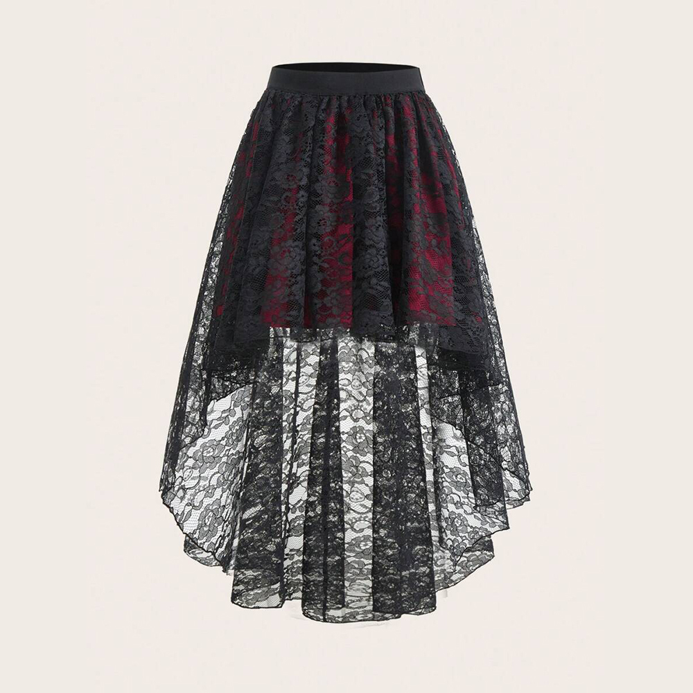 Plus size gótico elegante saia - Women'S Fashion Umbrella avaliação e preço