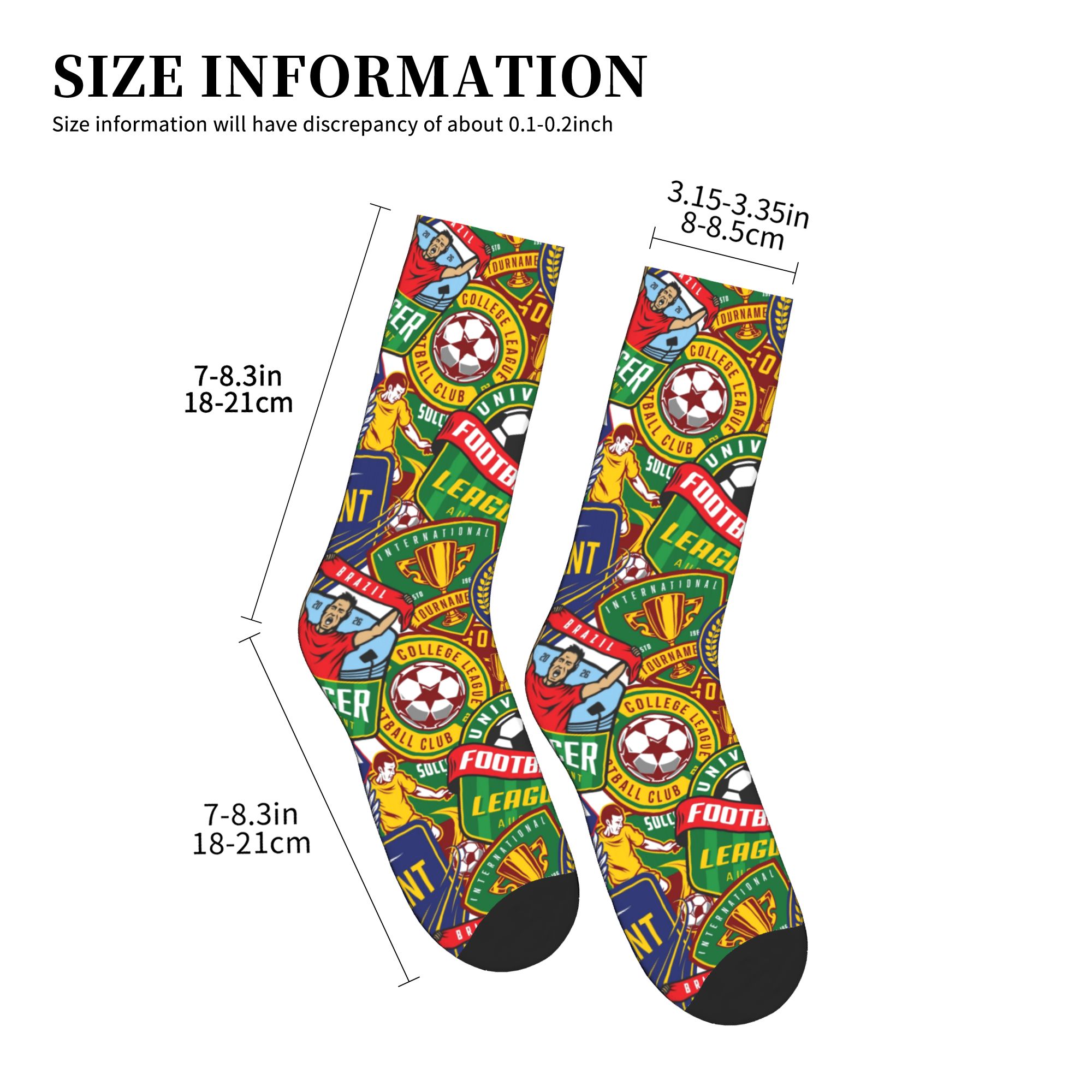 Meias de Futebol Retrô com Est - Women'S Fashion Socks avaliação e preço