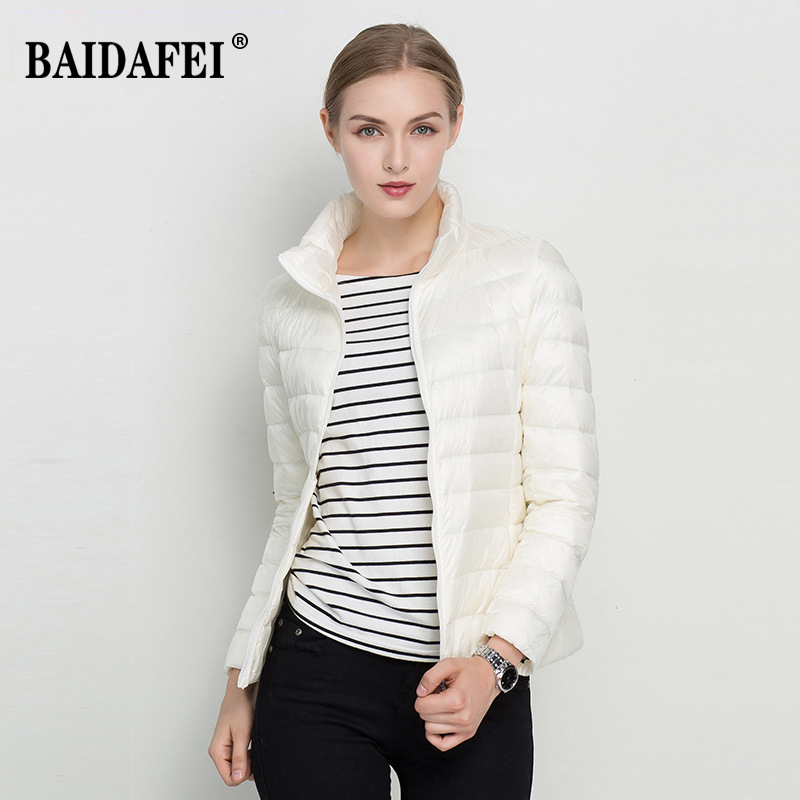 Mulheres jaqueta curta puffer  - Women'S Fashion Parka avaliação e preço