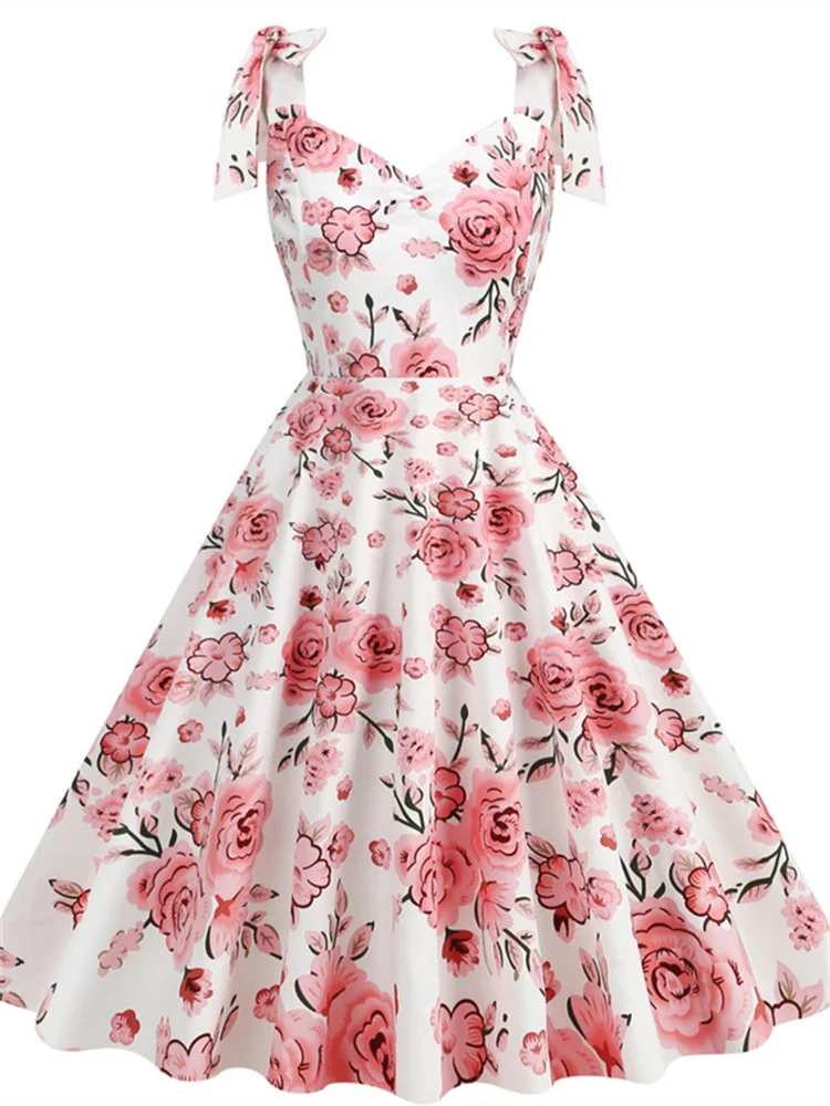 Vestido floral de escritório f - Women'S Fashion In The 50S avaliação e preço