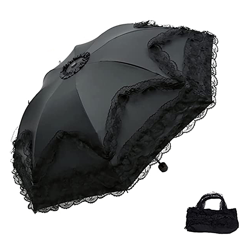 Moda Lace Sun Umbrella Forte À - Women'S Fashion Umbrella avaliação e preço