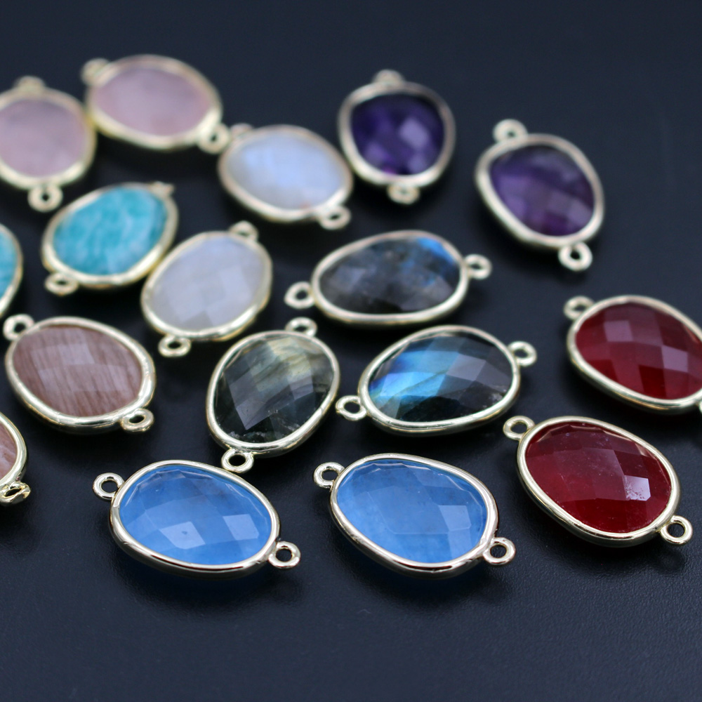 10 pçs moda facetada conectore - Women'S Fashion Earrings avaliação e preço