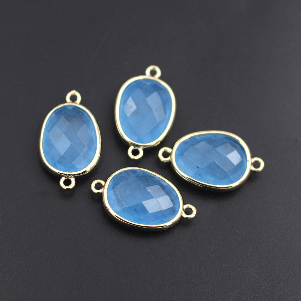 10 pçs moda facetada conectore - Women'S Fashion Earrings avaliação e preço