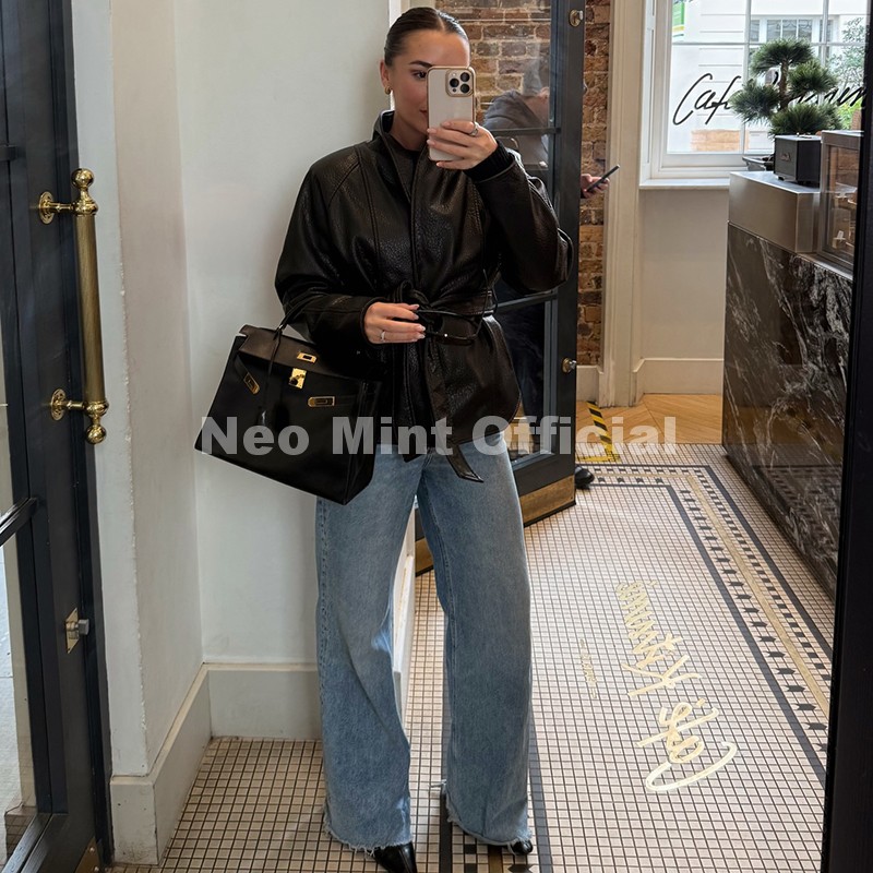 Casaco Feminino de Couro Sinté - Women Fashion Icon avaliação e preço