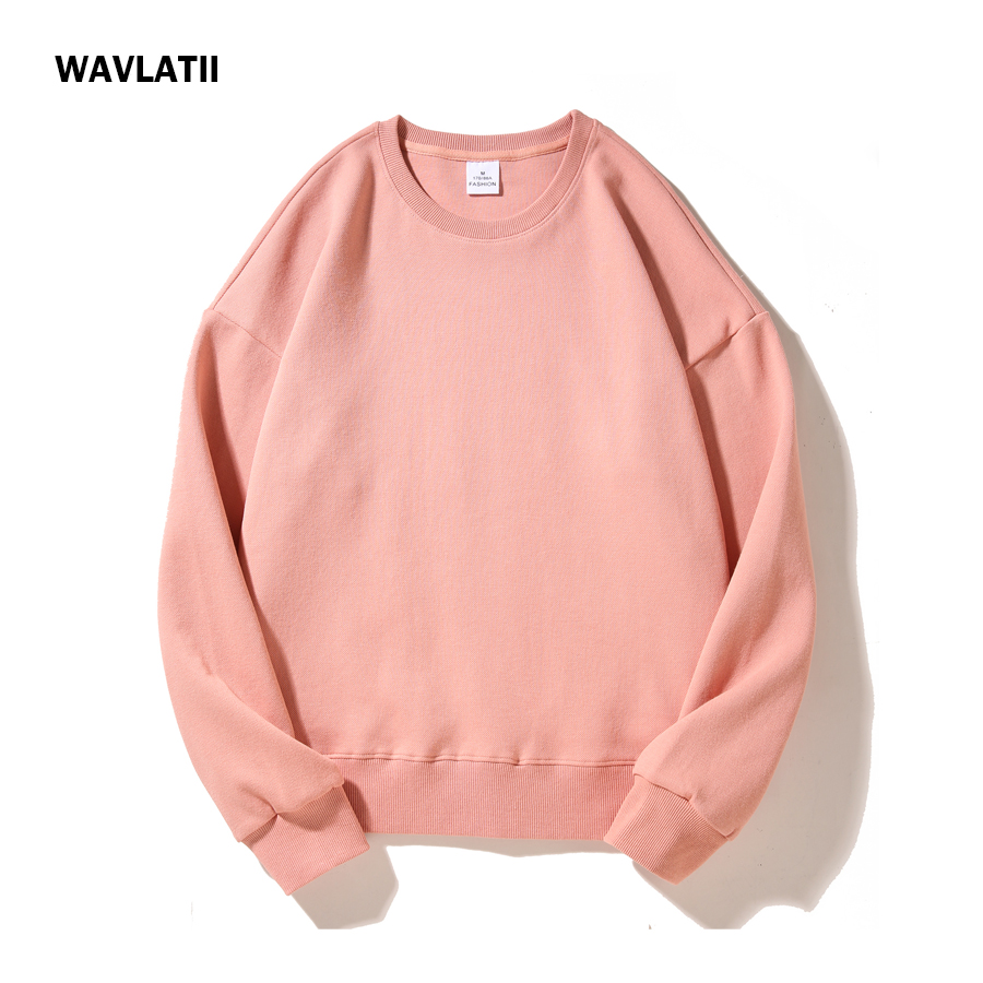WAVLATII Novas Blusas Oversize - Hoodie Women Oversized avaliação e preço