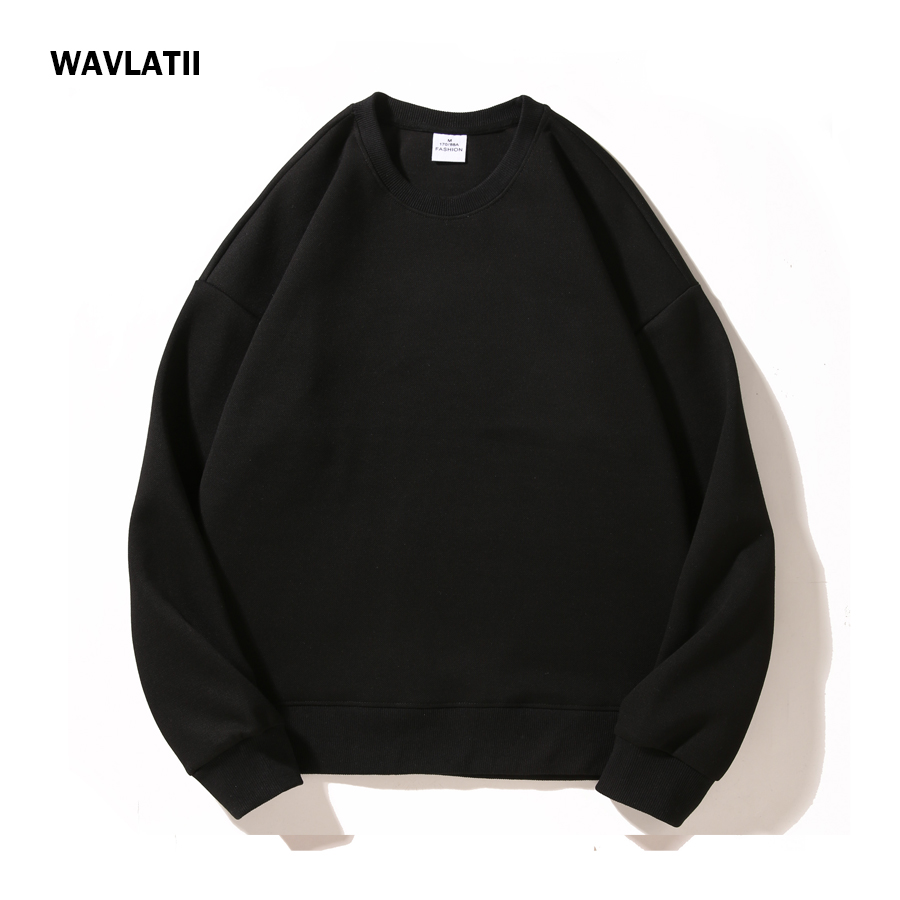 WAVLATII Novas Blusas Oversize - Hoodie Women Oversized avaliação e preço