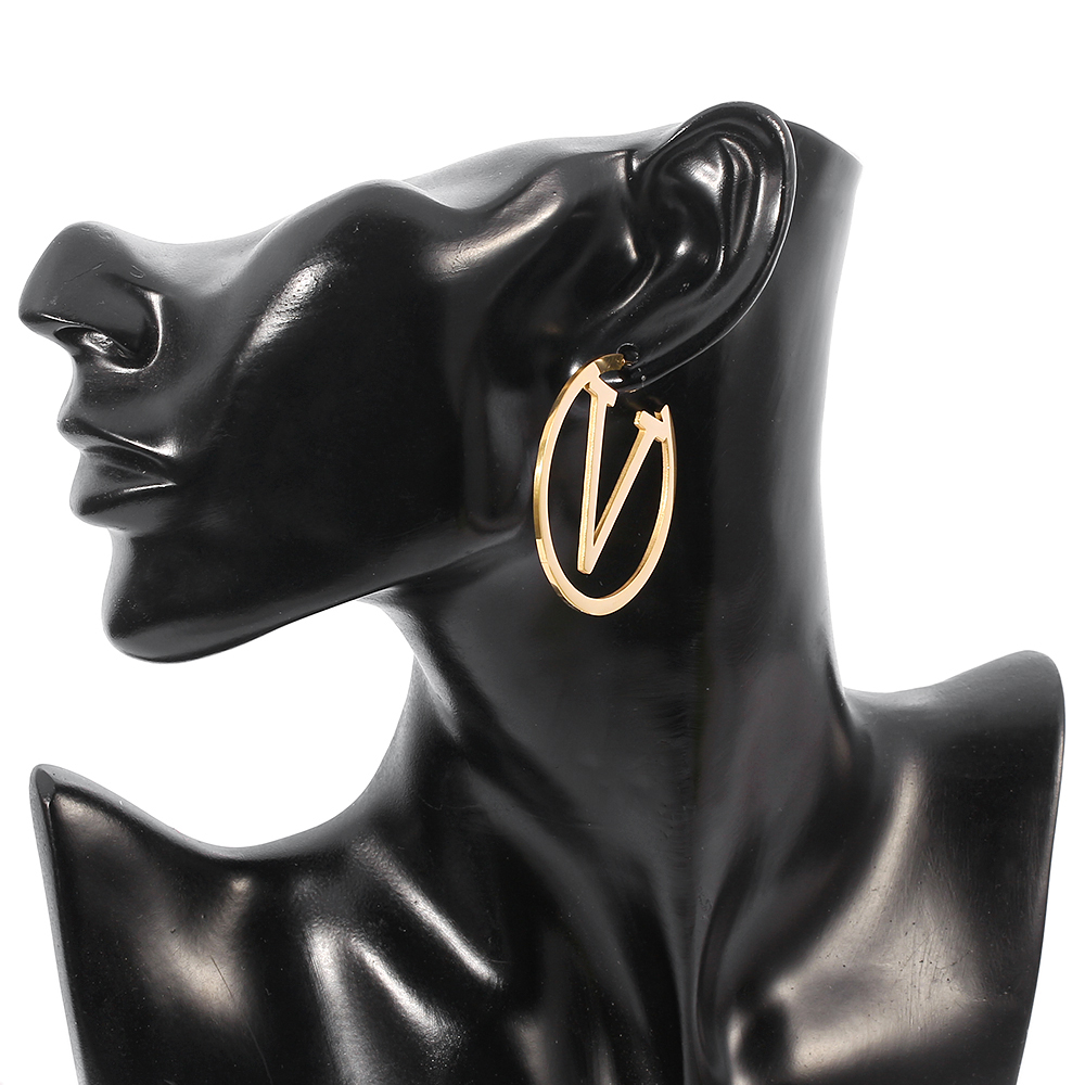 Brinco de Metal V Vazado Minim - Women'S Fashion Earrings avaliação e preço